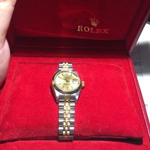 Champagne woman’s Rolex